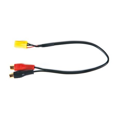 Cable auxiliar audio Mini ISO Amarillo - RCA | ALFA ROMEO | FIAT | LANCIA |