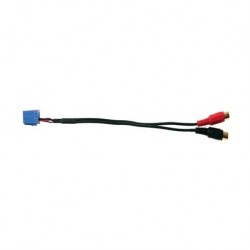 Cable auxiliar audio Mini ISO Azul - RCA | ALFA | CITROEN | FIAT | LANCIA