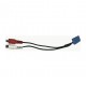 Cable auxiliar Mini ISO Azul - RCA | VOLKSWAGEN | SEAT