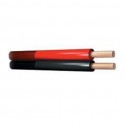 Cable Altavoz 2 x 1 mm Negro/Rojo 1 mts. BOBINA 100 mts.