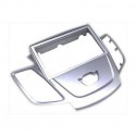 KIT Marco DOBLE DIN Plata INCLINADO | FORD Fiesta +2008